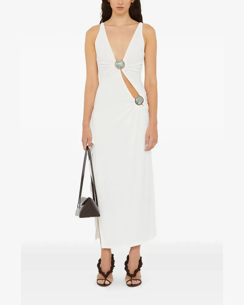Christopher Esber Stone Cascade Tanktop-Midikleid - Weiß Weiß