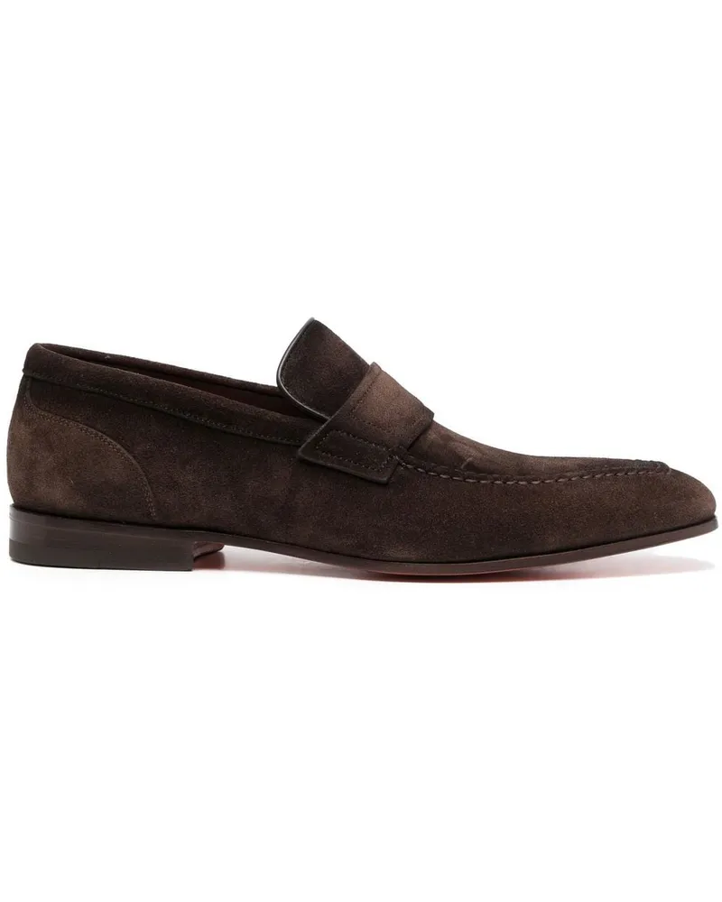 Santoni Diplomat Loafer - Braun Braun
