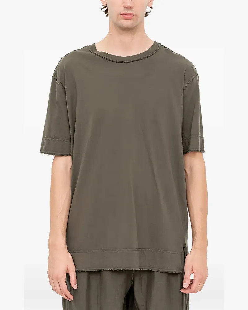 Andrea Ya'aqov T-Shirt mit ungesäumten Kanten - Braun Braun