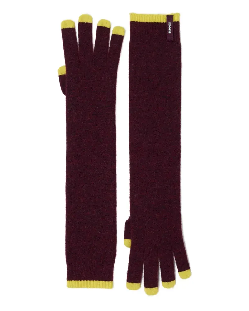 SUNNEI fingerless knit gloves - Rot Rot