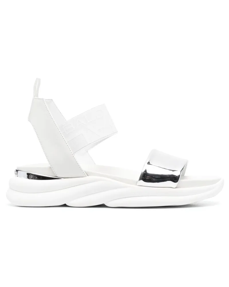 Baldinini Sandalen mit metallischen Riemen - Weiß Weiß
