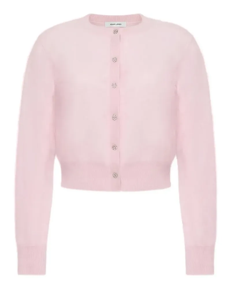 Adam Lippes Cruz Cardigan mit Kristallverzierung - Rosa Rosa