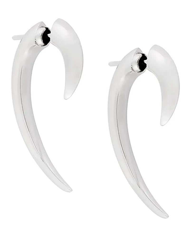 Shaun Leane 18kt 'Talon' Weißgold-Ohrstecker - Metallic Metallic