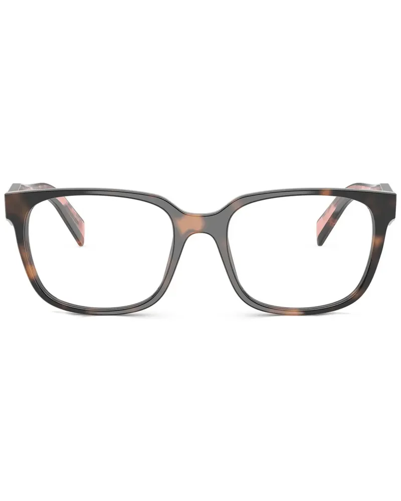 Prada Brille mit eckigem Gestell - Braun Braun