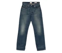 Jeans mit Knopfverschluss - Blau
