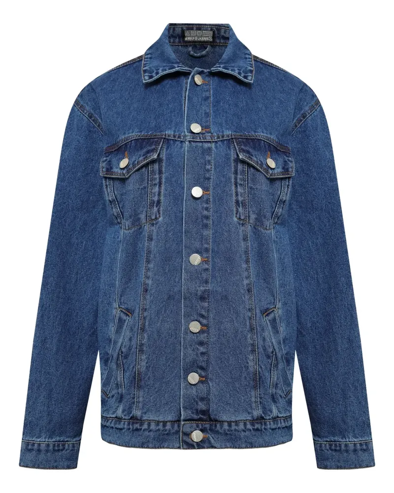 Amapô Jeansjacke mit Knopfverschluss - Blau Blau
