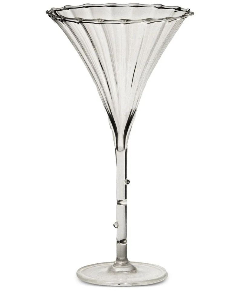 Sophie Lou Jacobsen Transparente Trumpet Aperitifgläser (4er-Set) - Weiß Weiß