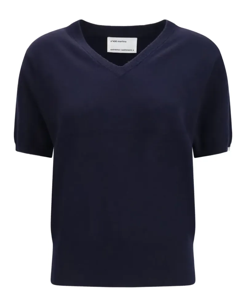 extreme cashmere Martina Pullover mit V-Ausschnitt - Blau Blau