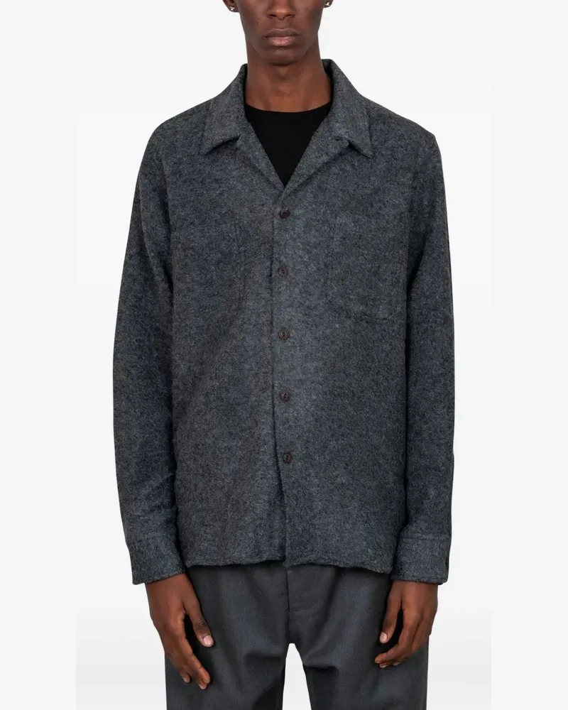 Universal Works button-up shirt - Grau Grau