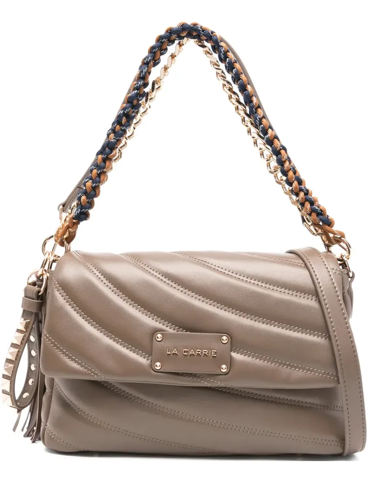 LA CARRIE Stephy quilted chain shoulder bag - Braun Braun