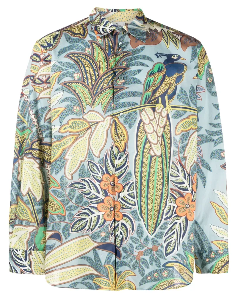 Etro Hemd mit botanischem Print - Blau Blau