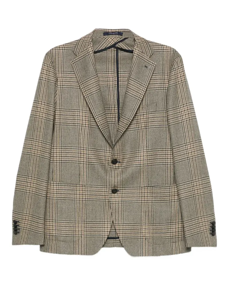 Tagliatore Prince of Wales check blazer - Nude Nude