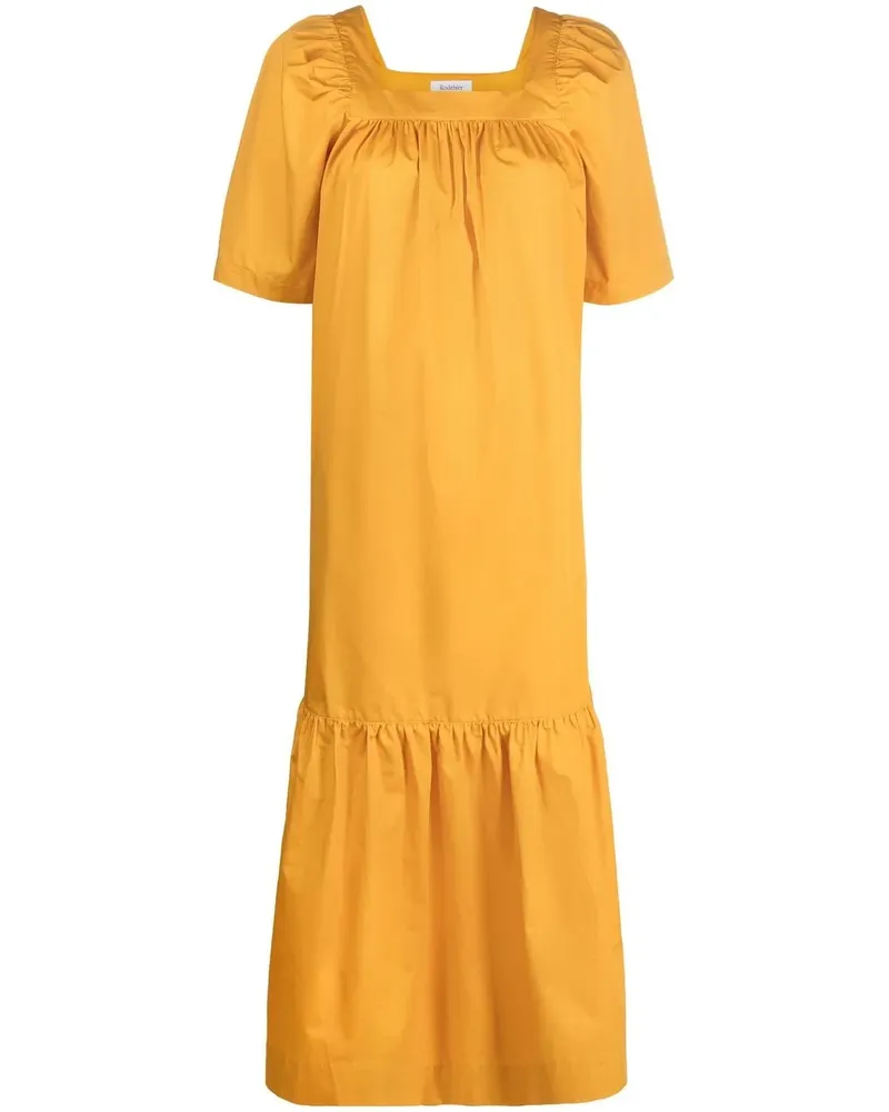 Rodebjer Gerafftes Maxikleid - Orange Orange