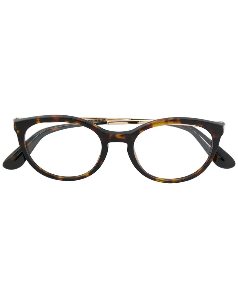 Dolce & Gabbana Brille mit rundem Gestell - Braun Braun
