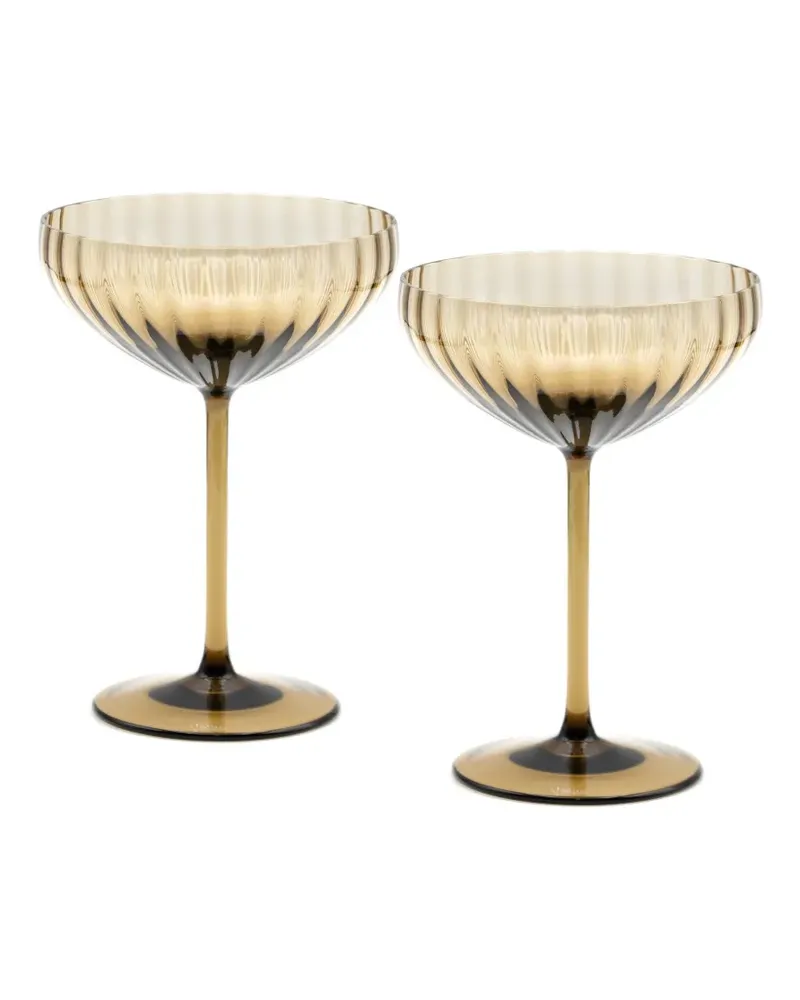 Venini Champagnerglas (2er-Set) - Braun Braun
