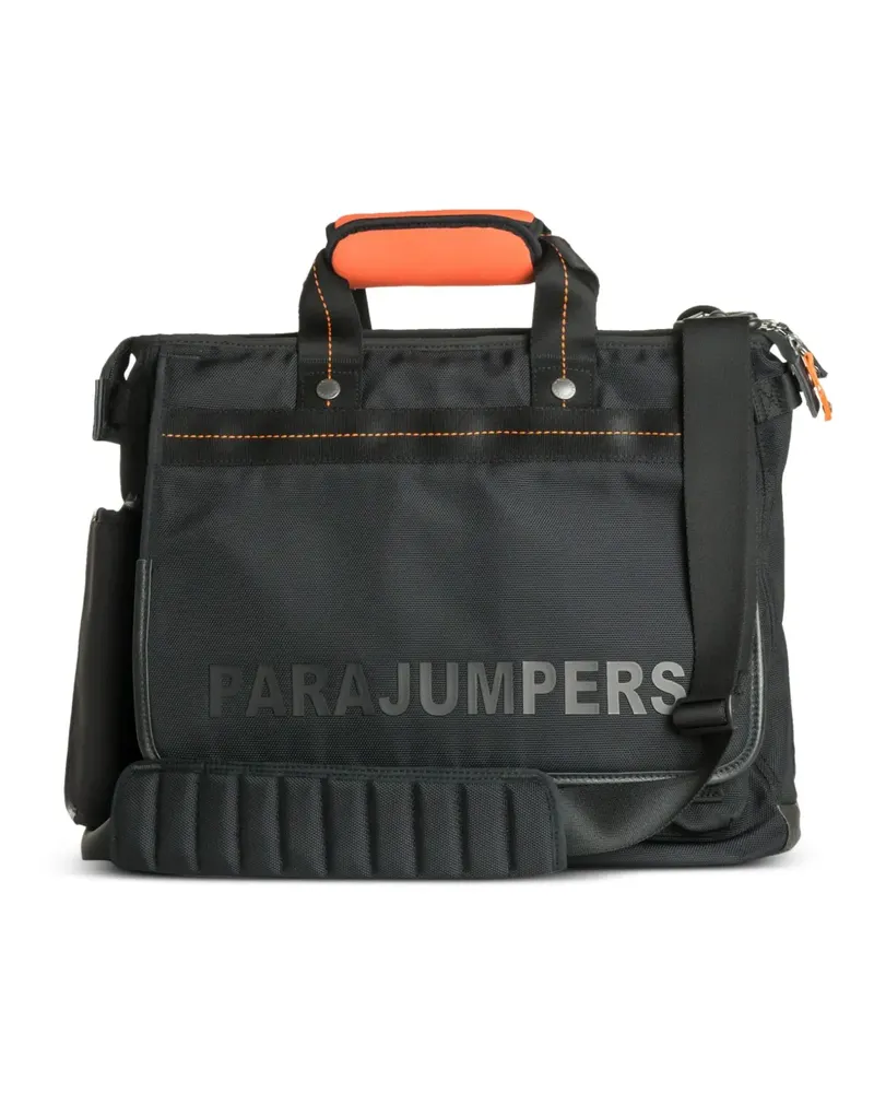 Parajumpers Strukturierte Kuriertasche - Schwarz Schwarz