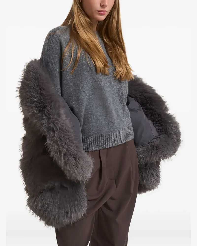 s.w.o.r.d 6.6.44 faux-fur coat - Grau Grau