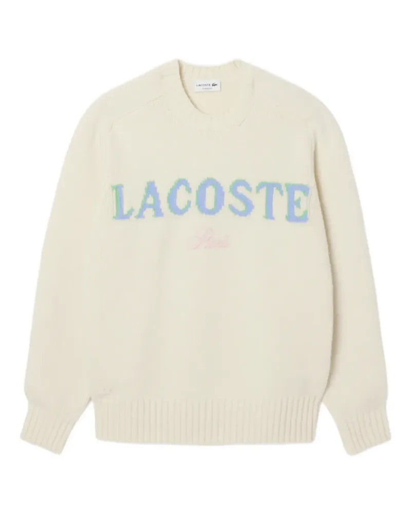 Lacoste Pullover mit Logo-Intarsie - Nude Nude