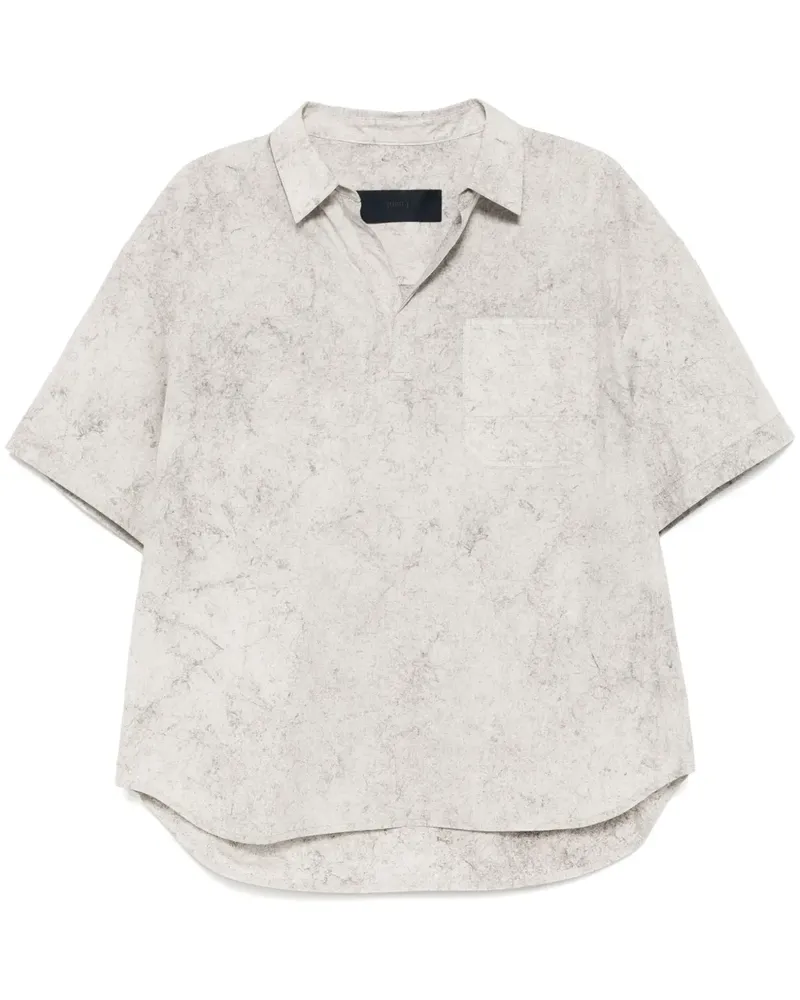 JUUN.J Hemd mit grafischem Print - Grau Grau