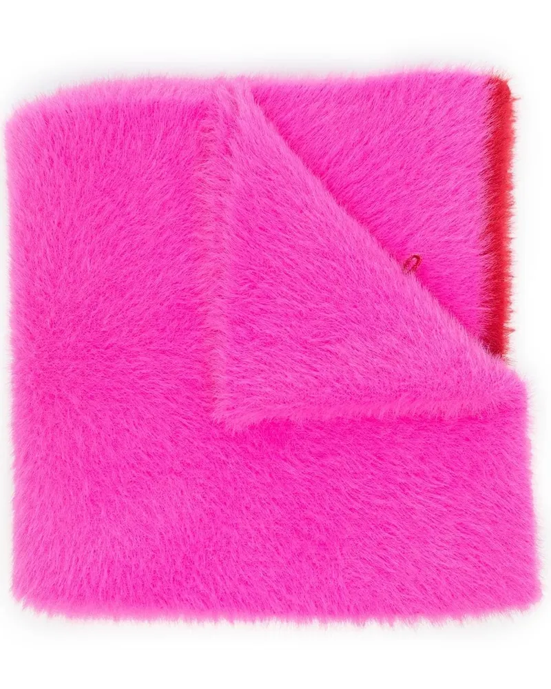 Jacquemus Schal mit Logo-Stickerei - Rosa Rosa