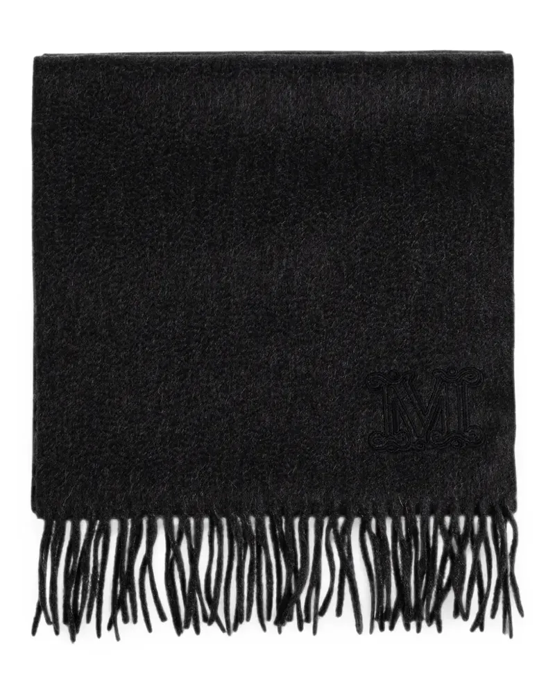 Max Mara Wsdalia fringed scarf - Schwarz Schwarz