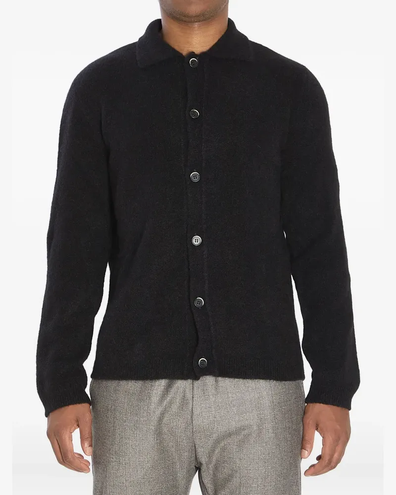 BARENA Cardigan mit klassischem Kragen - Schwarz Schwarz