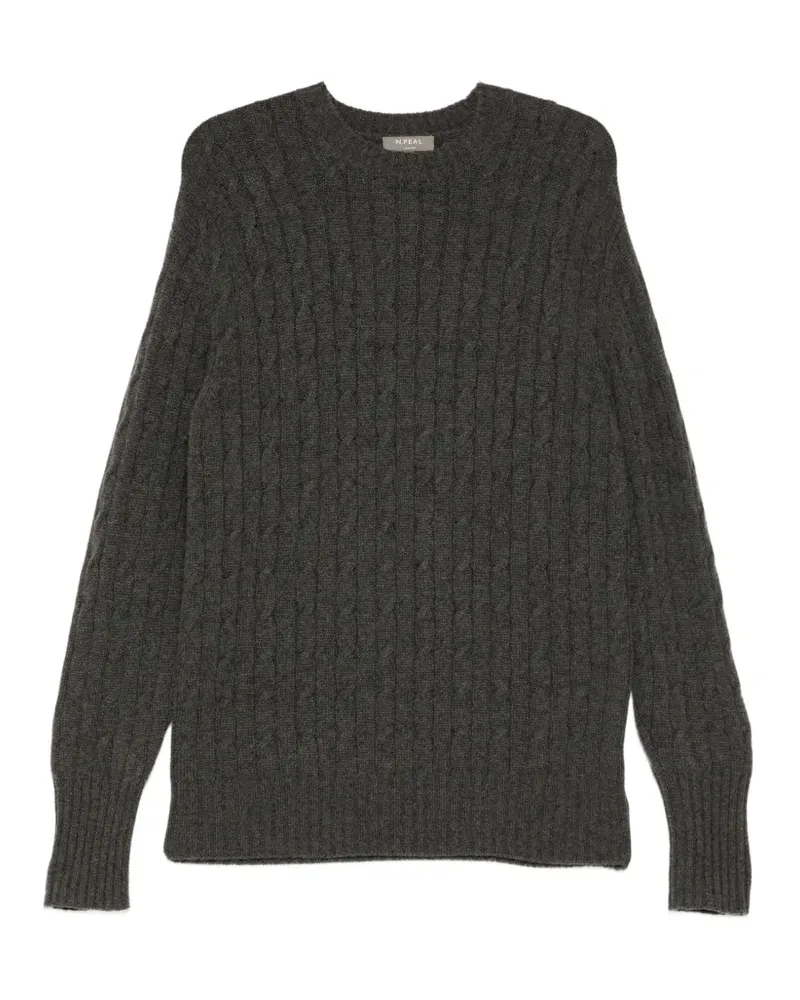 N.Peal Thames Pullover - Grau Grau
