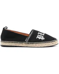 Philipp Plein Espadrilles aus Canvas Schwarz