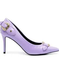 Versace Jeans Stiletto-Pumps mit Schnalle 90mm Violett