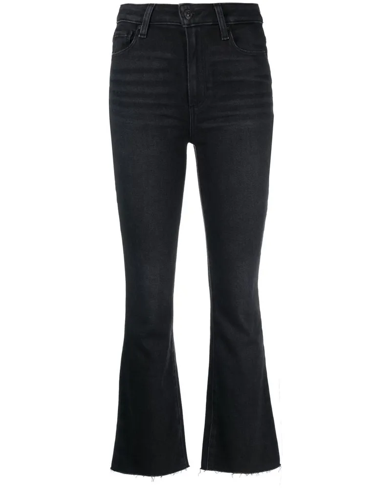 Paige Halbhohe Cropped-Jeans Schwarz