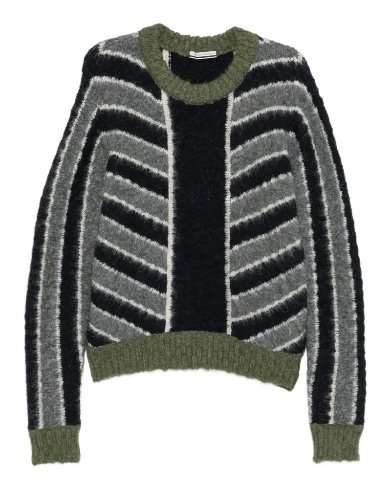Andrea Pompilio Gestreifter Pullover - Grau Grau