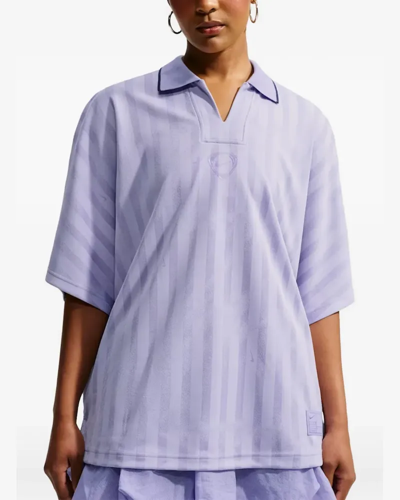 Nike Gestreiftes Runway T-Shirt - Violett Violett