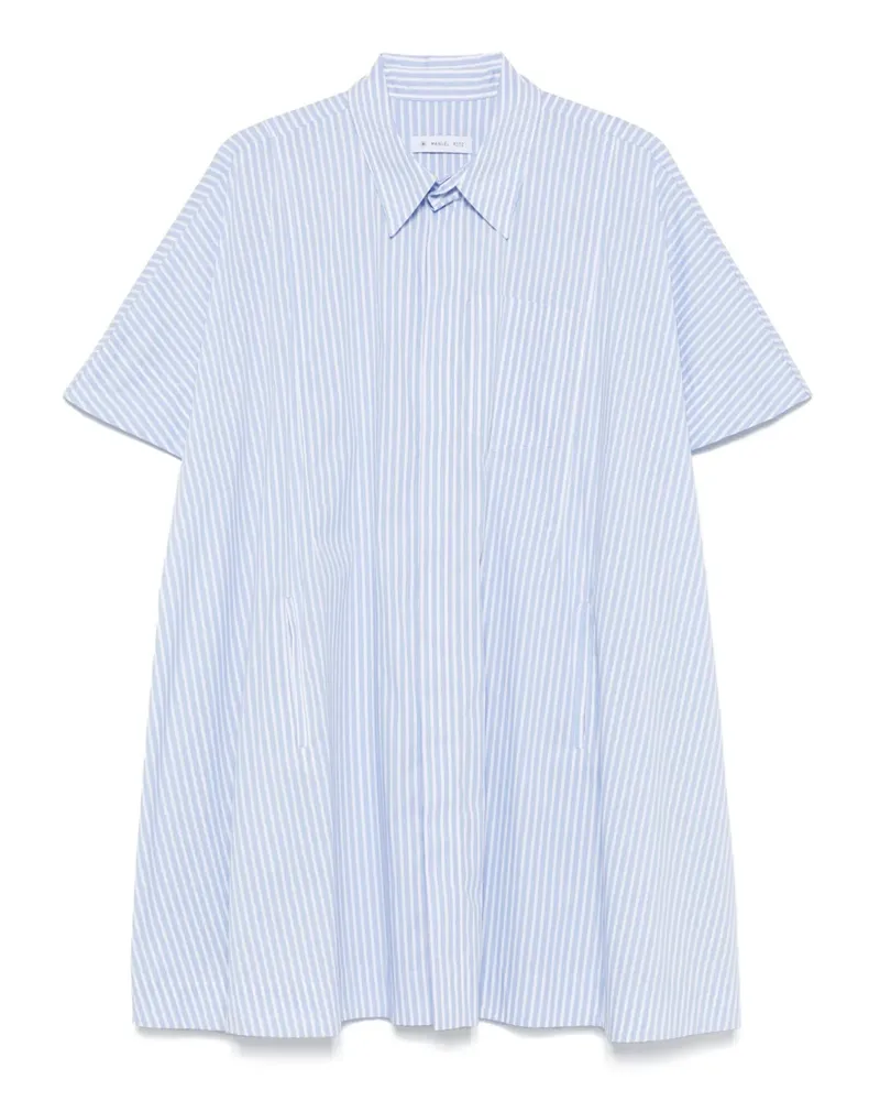Manuel Ritz Gestreiftes Hemdkleid - Blau Blau