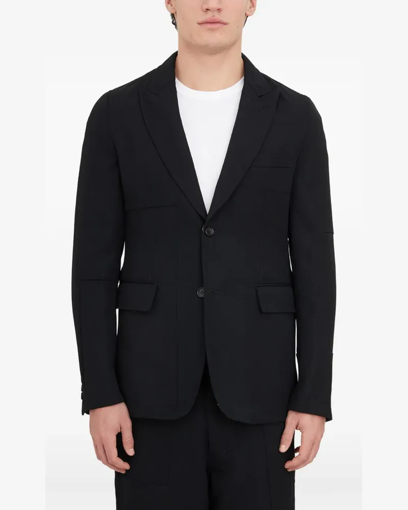 Comme des Garçons panelled single-breasted blazer - Schwarz Schwarz