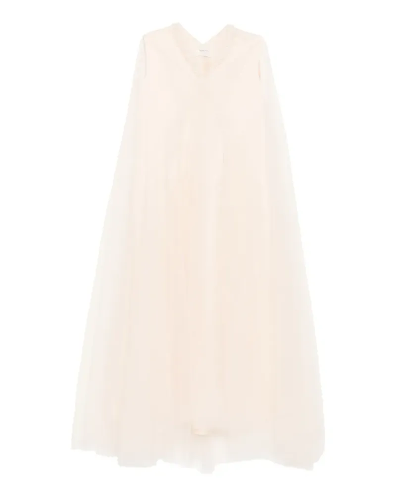 SHATHA ESSA Maxikleid mit Kunstperlen - Nude Nude