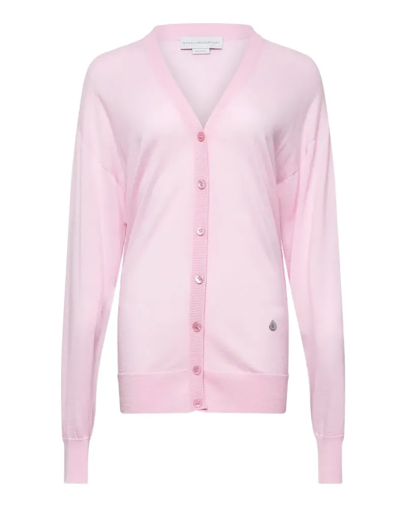 Stella McCartney V-neck button-up cardigan - Rosa Rosa