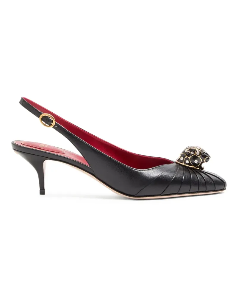 Valentino Garavani Panthea Pumps mit Falten - Schwarz Schwarz