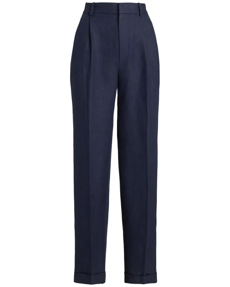 Ralph Lauren Hose aus Leinen - Blau Blau