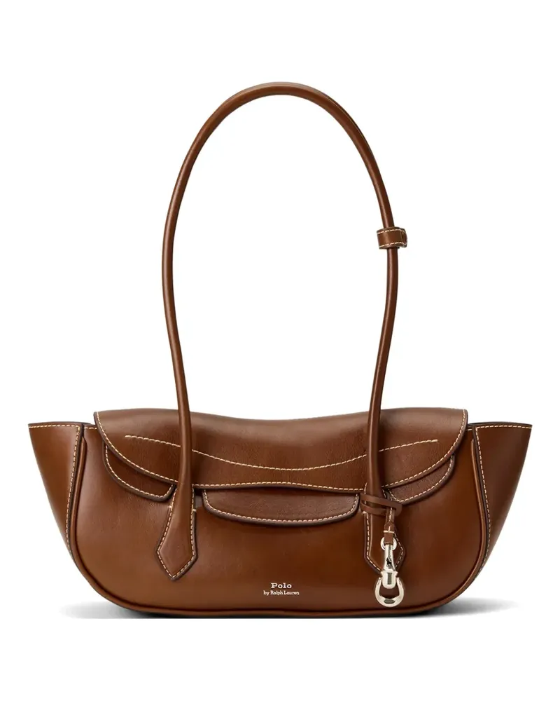 Ralph Lauren Schultertasche mit Kontrastnähten - Braun Braun