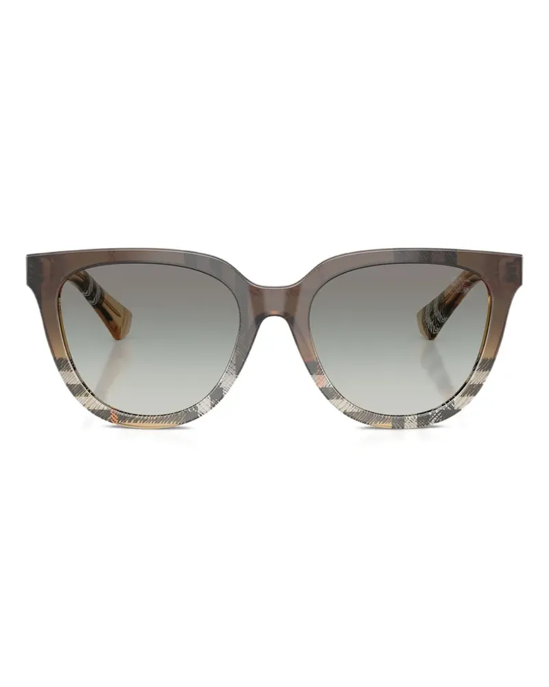 Burberry Sonnenbrille mit rundem Gestell - Braun Braun