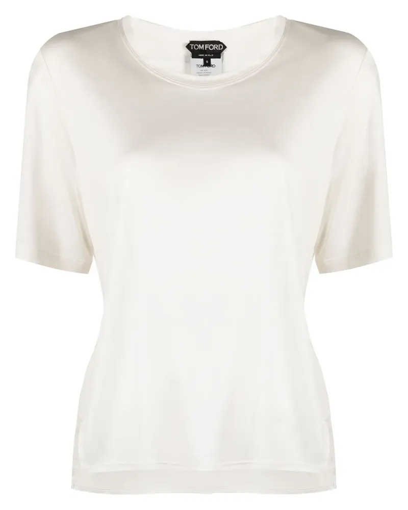 Tom Ford T-Shirt mit Schlitzen - Nude Nude