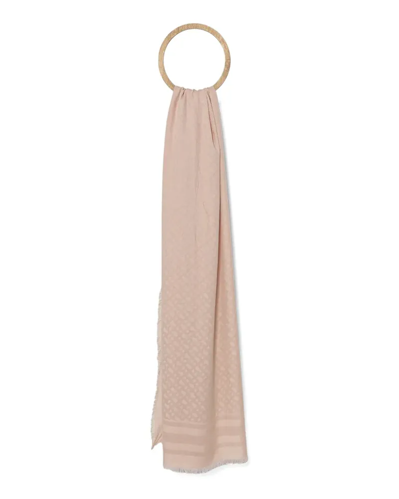 HUGO BOSS geometric-pattern scarf - Rosa Rosa