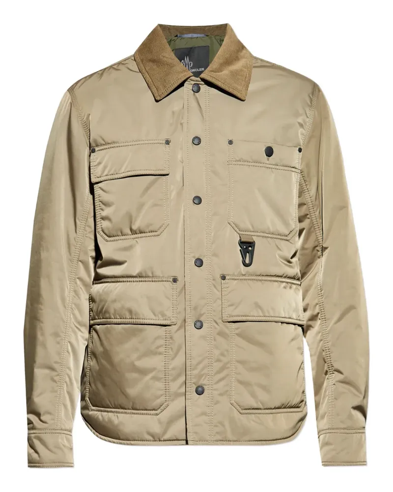 Moncler Waterton Daunenjacke mit Cordkragen - Nude Nude