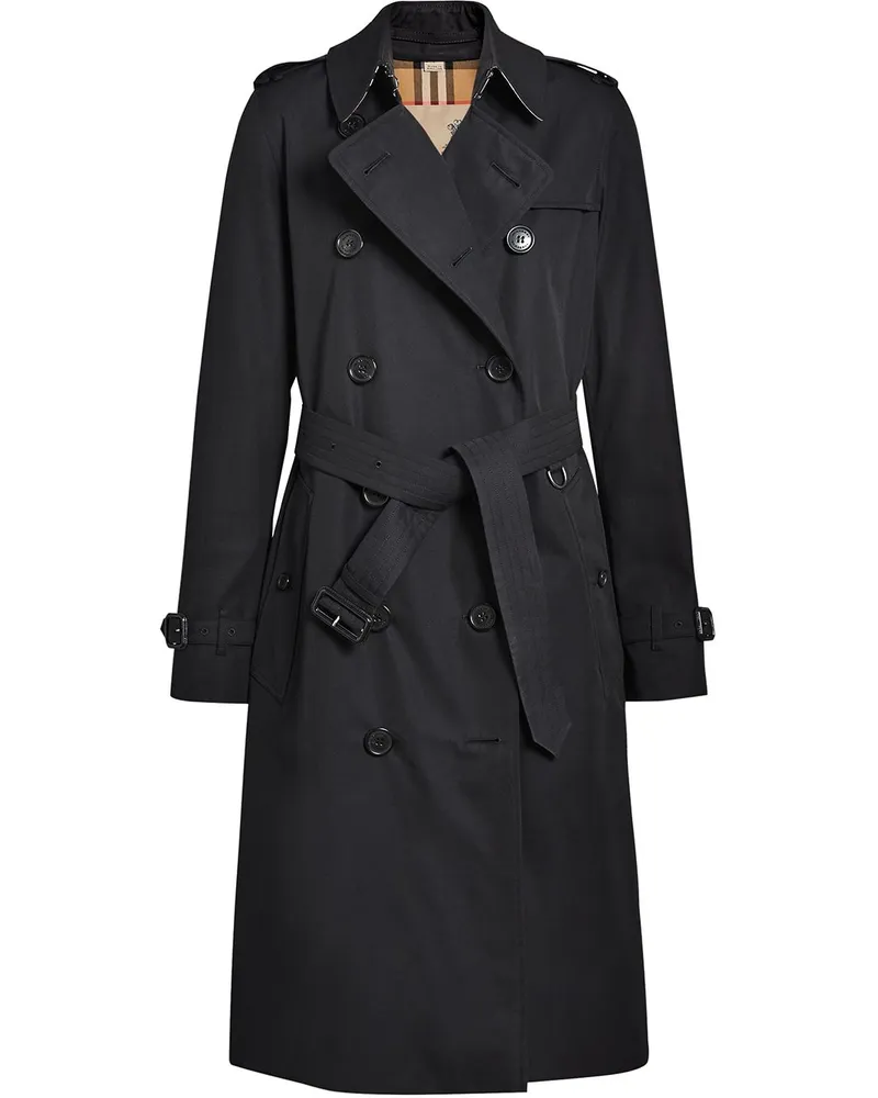 Burberry The Long Kensington' Heritage-Trenchcoat - Schwarz Schwarz