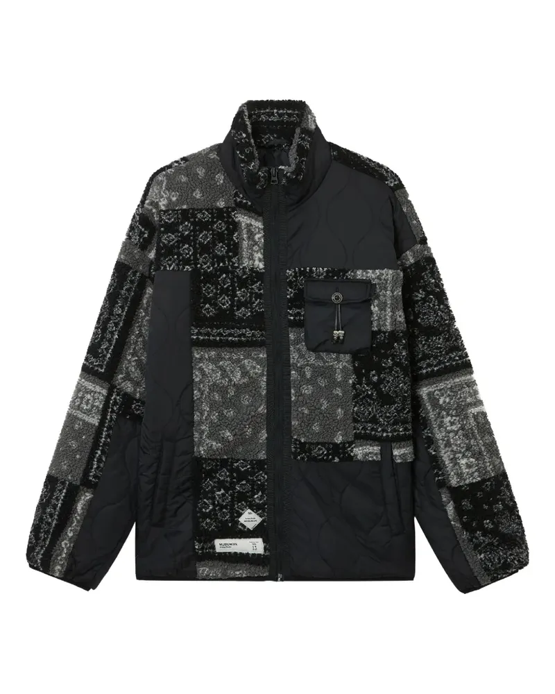 Musium Div. patchwork quilted jacket - Schwarz Schwarz