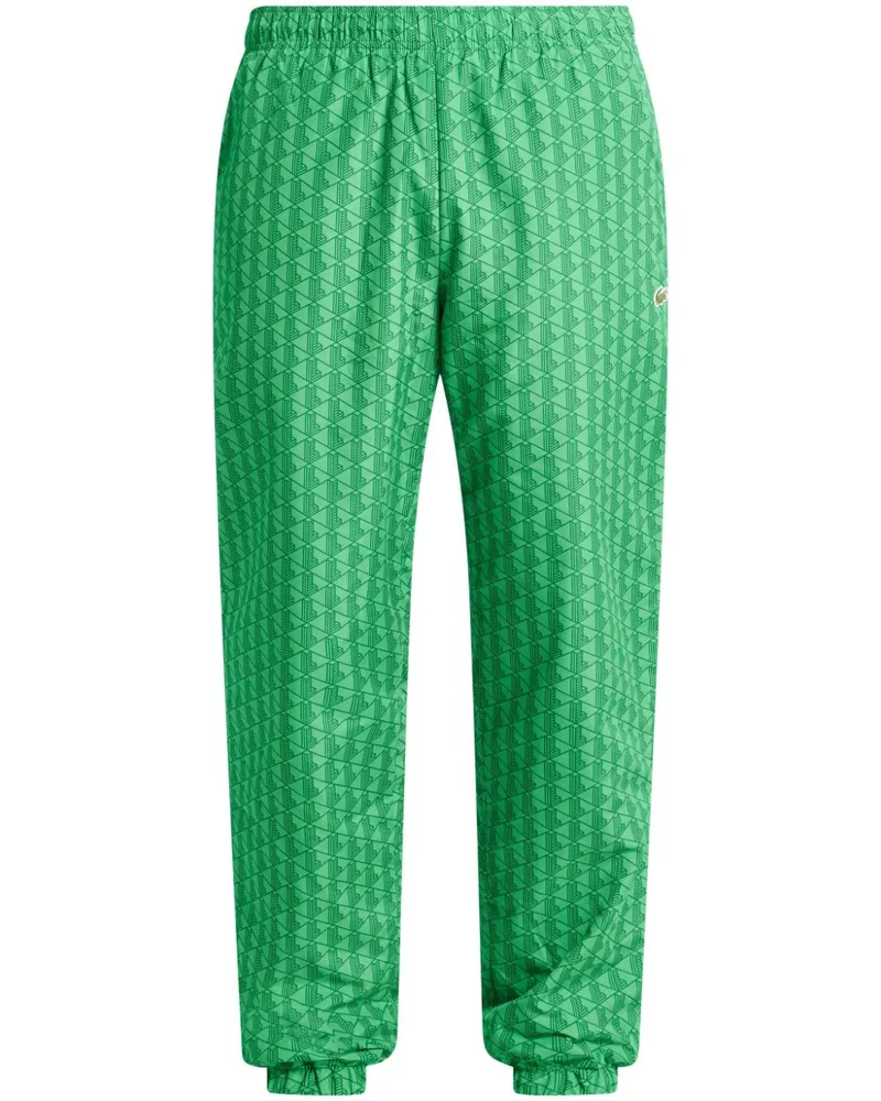 Lacoste Jogginghose mit Monogramm-Print Grün