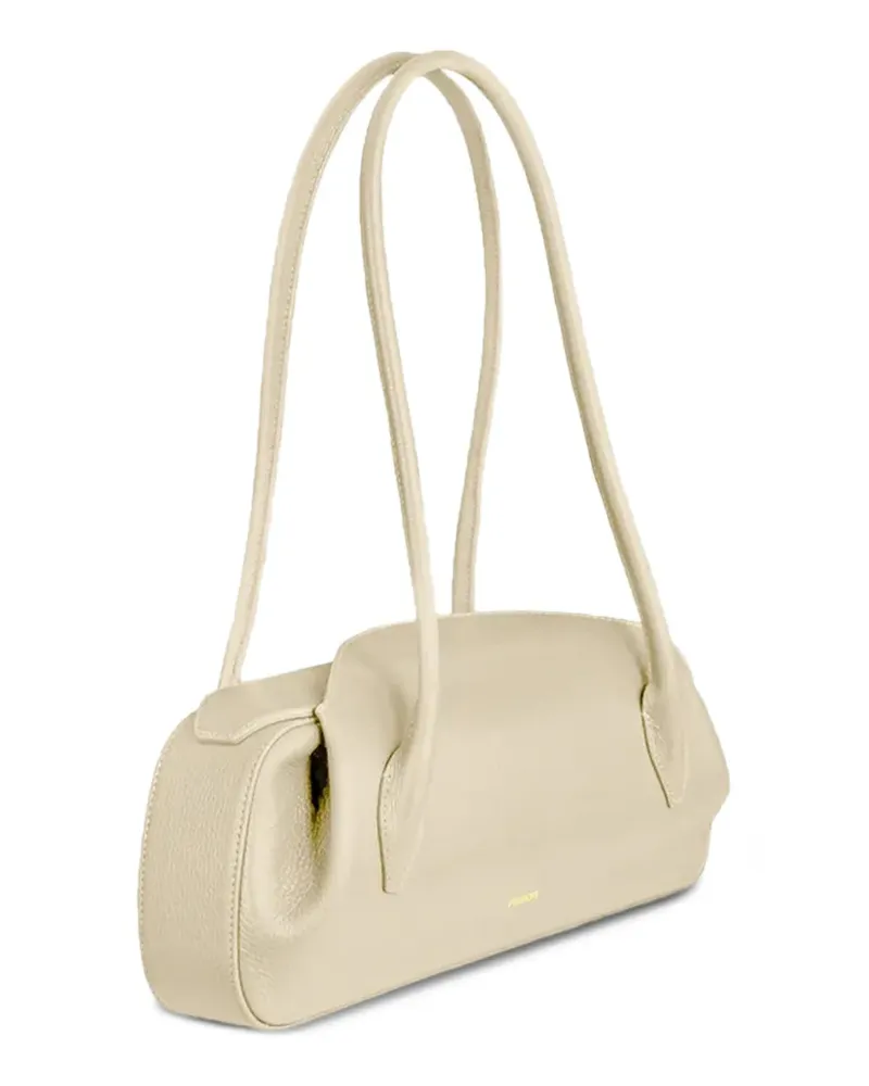 YUZEFI mini Oyster leather shoulder bag - Nude Nude