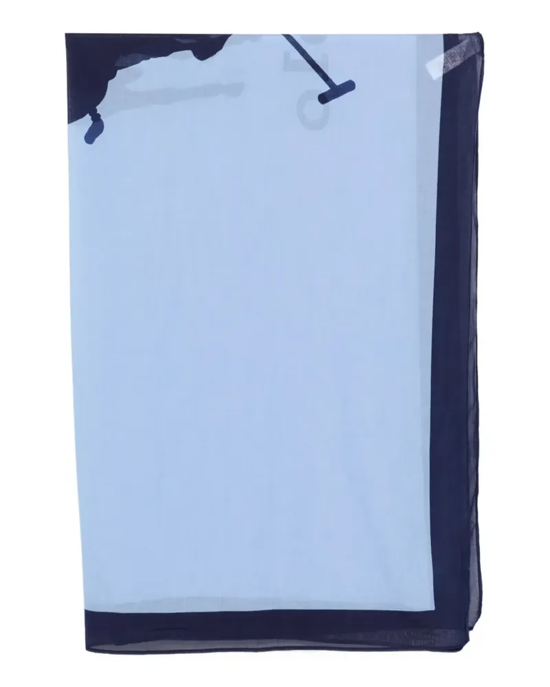 Ralph Lauren logo-print pareo - Blau Blau