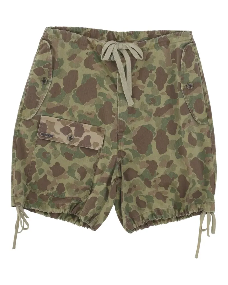 Front Street 8 Cargo-Shorts mit Camouflage-Print - Grün Grün