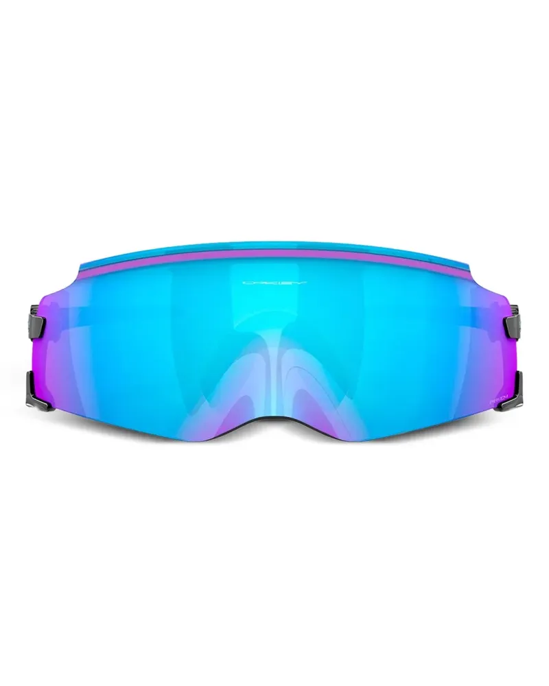Oakley Kato Sonnenbrille mit Shield-Gestell - Schwarz Schwarz